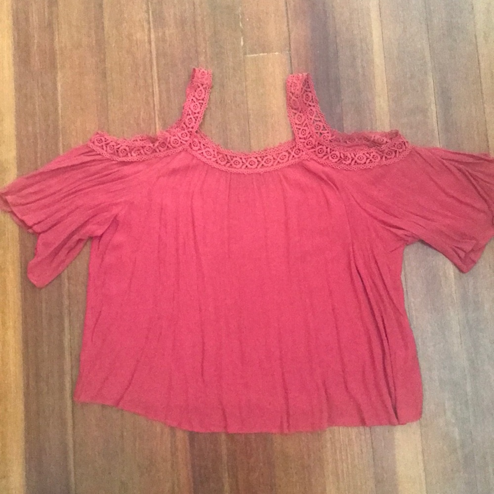 Open shoulder blouse